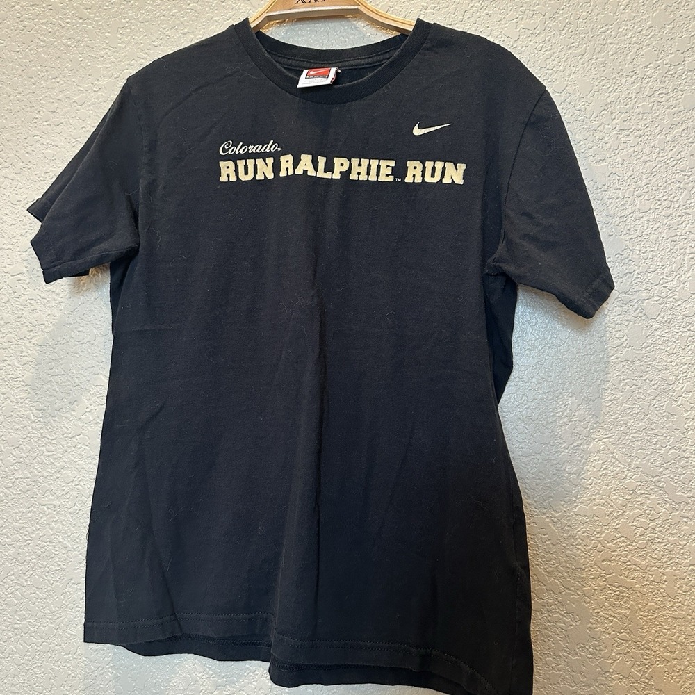 Vintage Y2k Colorado Buffalos Run Ralphie Run‎ Nike Tshirt Womens Large